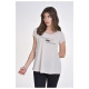Target Γυναικεία κοντομάνικη μπλούζα T-Shirt Asymmetric Hem Single Jersey "Better"